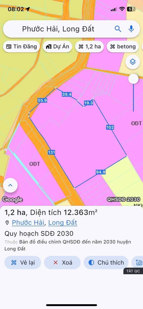 Đất vàng Phước Hải 12.363m² giá thỏa thuận - Cơ hội đầu tư không thể bỏ lỡ!