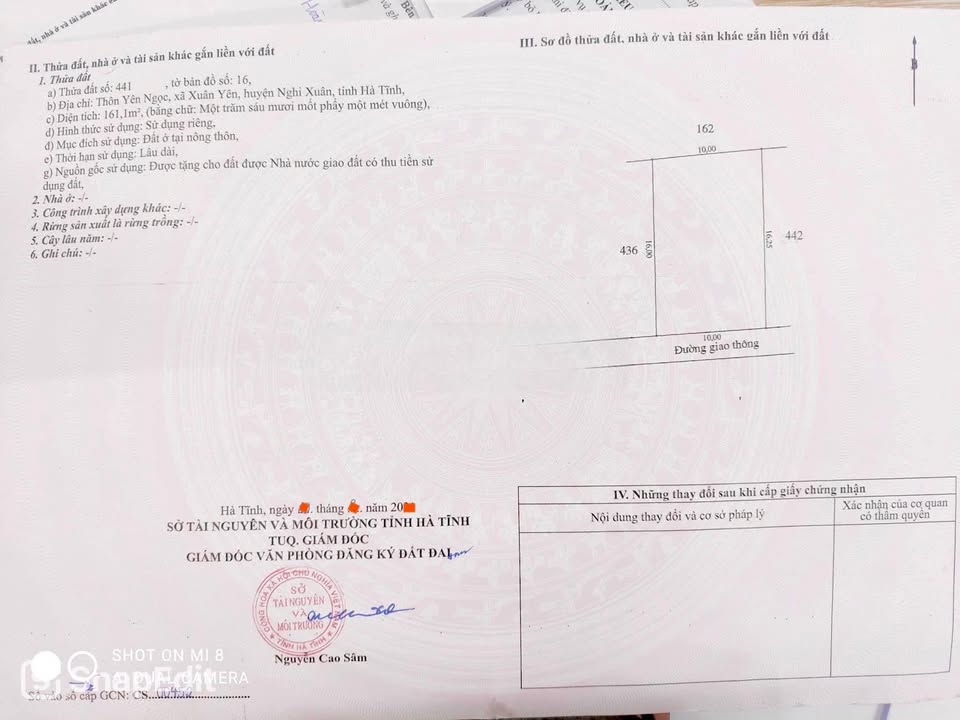 Đất nền Xuân Yên Nghi Xuân 161m² giá 1 tỷ - Gần chợ và tiện ích đa dạng!