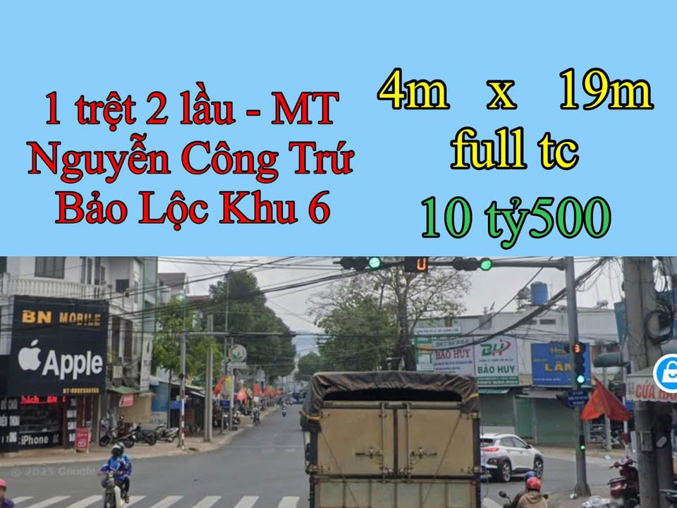 Nhà mặt tiền Chợ Khu 6, Nguyễn Công Trứ, Bảo Lộc 76m² giá 10.5 tỷ - Đầu tư sinh lời ngay!