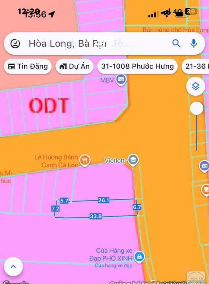Mặt tiền kinh doanh Hương Lộ 2, Bà Rịa - Vũng Tàu 226.46m² giá 6 tỷ - Vị trí vàng, tiềm năng lớn!