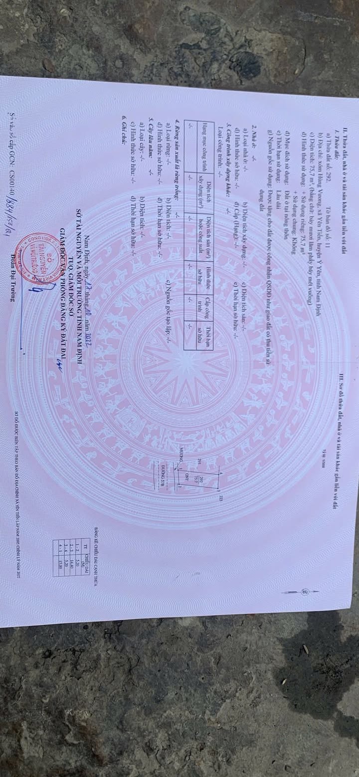 Đất mặt đường Hùng Vương, Yên Tiến 75m² - Nhà 2 tầng tặng kèm!