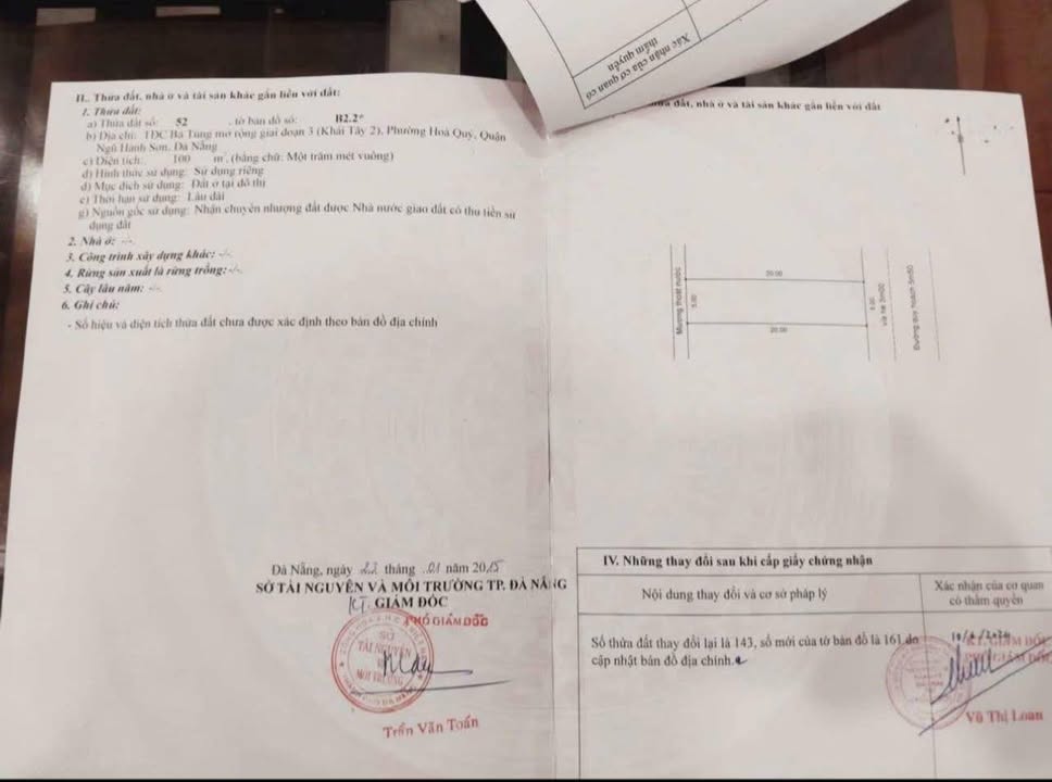 Đất nền mặt tiền đường Khái Tây 4, Ngũ Hành Sơn 100m² giá 4.1 tỷ - Cơ hội đầu tư hấp dẫn!