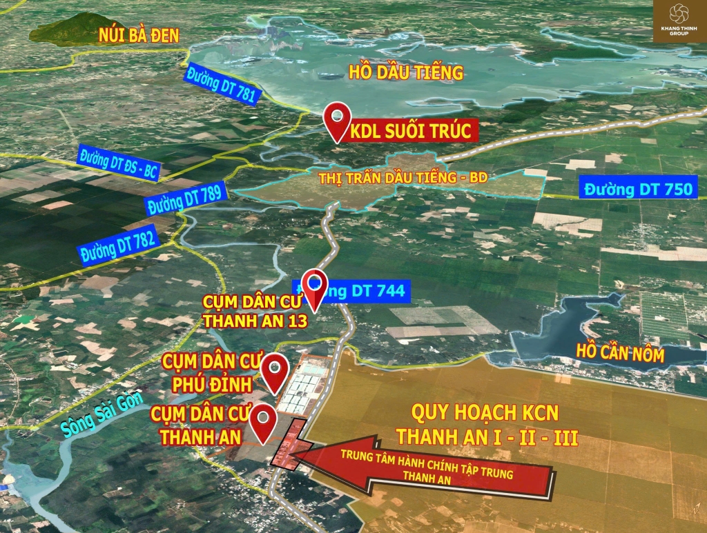 Đất nền chính chủ tại Thanh An, Dầu Tiếng 150m² giá chỉ 770 triệu - Vị trí đắc địa gần khu công nghiệp!