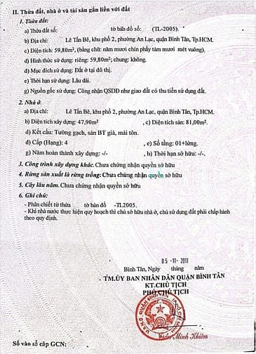 Nhà bán hẻm Lê Tấn Bê, Bình Tân - 59.8m² giá chỉ 3.15 tỷ - Cơ hội đầu tư tuyệt vời!