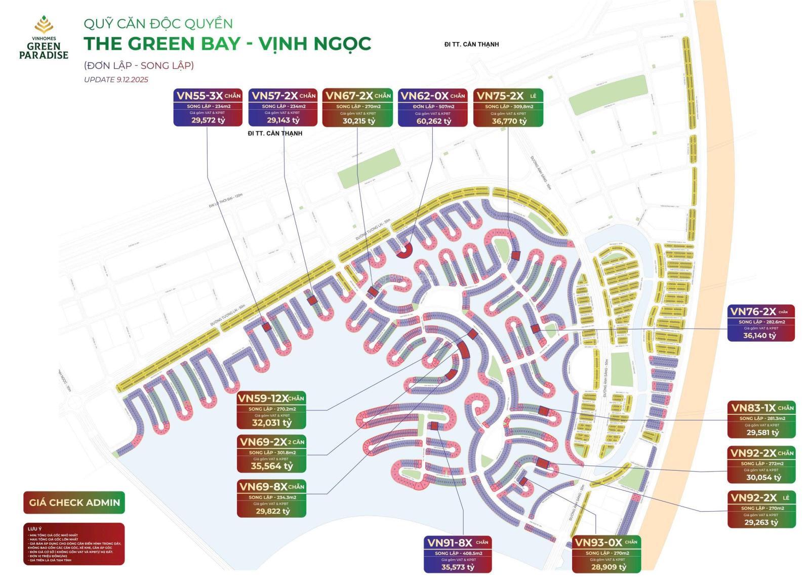 Biệt thự Vinhomes Green Paradise 100m² giá thỏa thuận - Cơ hội đầu tư hấp dẫn!