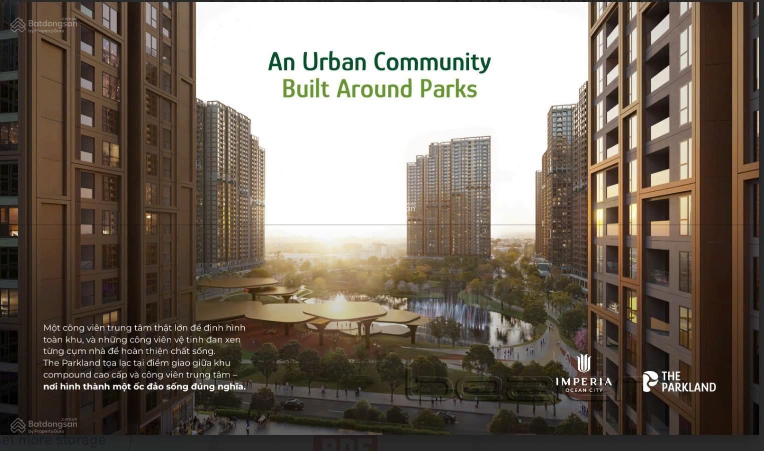 Chung cư The Parkland Ocean Park 2, Hưng Yên - Giá từ 6x triệu/m², Hồ điều hòa 3,2 ha nội khu