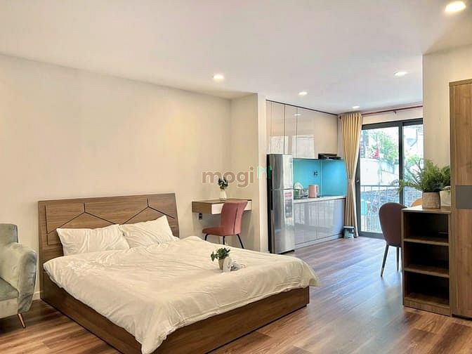 Căn hộ Studio Võ Thị Sáu 35m² giá 11.5 triệu - Full nội thất, ban công thoáng mát!