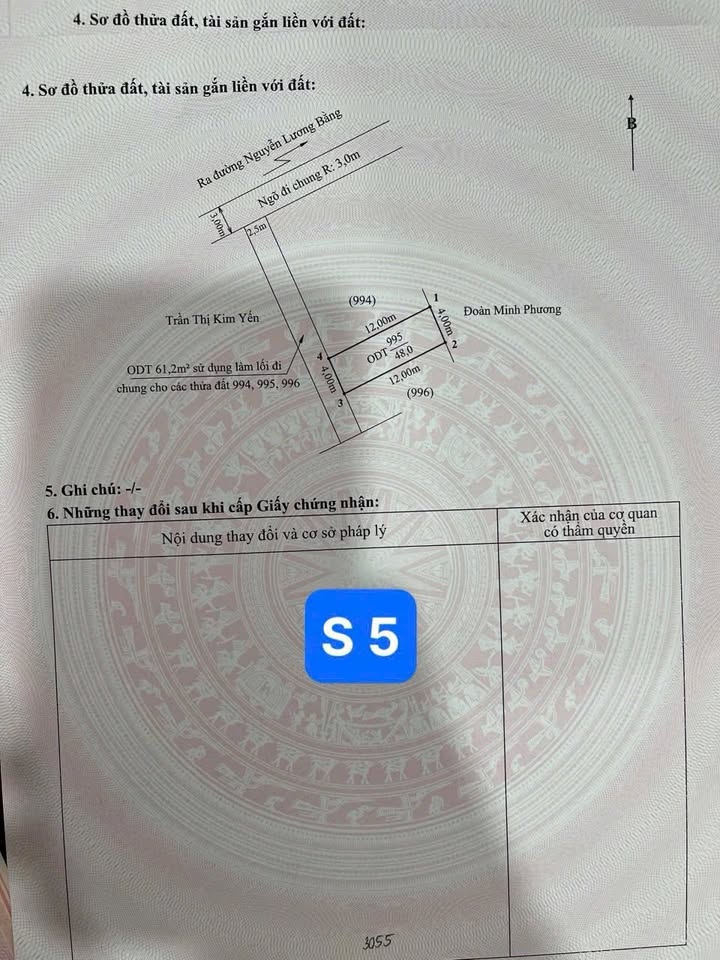 Đất nền liền kề Nguyễn Lương Bằng, Phù Liễn, 51m² giá 1.3 tỷ - Sổ hồng chính chủ, vị trí lý tưởng!