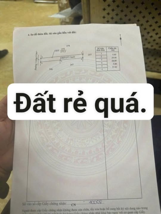 Đất thổ cư Tân Lập, Buôn Ma Thuột 280m² giá 1.25 tỷ - Cơ hội đầu tư tuyệt vời!