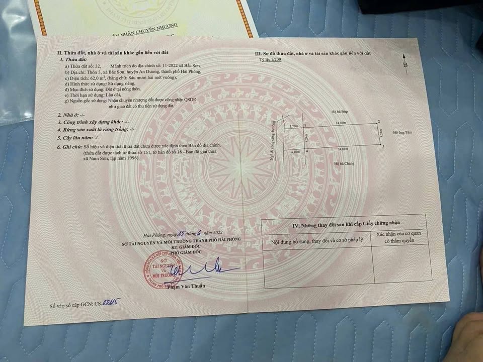 Đất nền Thôn 3 Bắc Sơn 62m² giá 900 triệu - Đất vuông vắn, ô tô đỗ thoải mái!