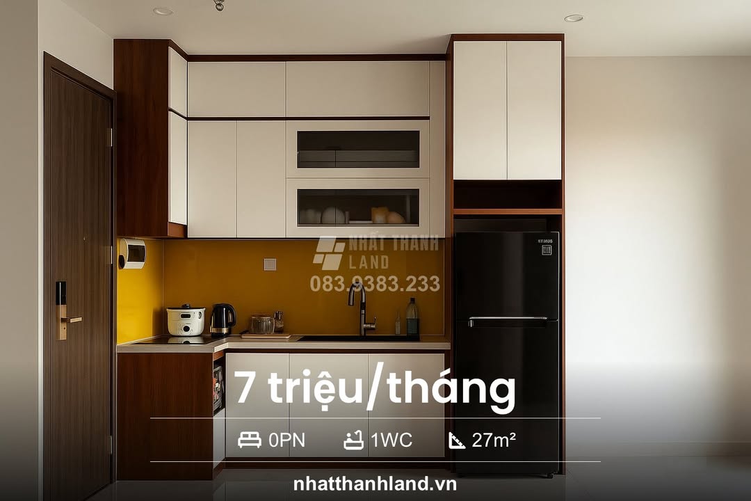 Căn hộ Studio Vinhomes Grand Park Thủ Đức 27m² giá 7 triệu - Đầy đủ nội thất, view sông tuyệt đẹp!