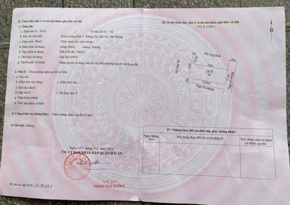 Đất nền lô góc 96m² ngõ 104 Cát Linh, Hải An chỉ 2.112 tỷ - Cơ hội đầu tư hấp dẫn!