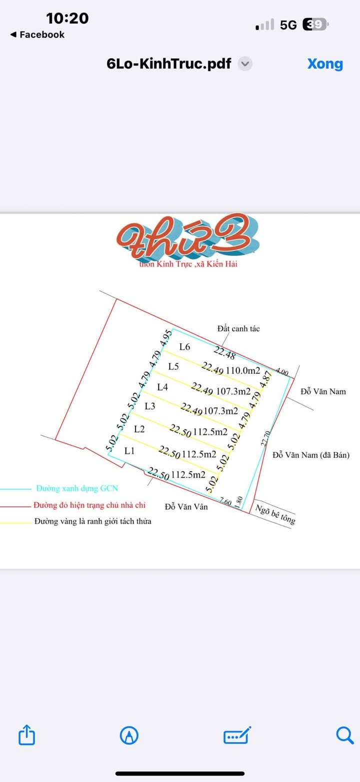 Đất nền phân lô tại xóm 3, xã Kiến Hải, Hải Phòng 109m² - Giá thỏa thuận, cơ hội đầu tư hấp dẫn!