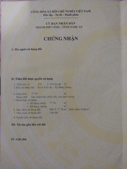 Đất nền chính chủ tại phường Hưng Đông, 77m² giá chỉ 2 tỷ - Cơ hội đầu tư hấp dẫn!