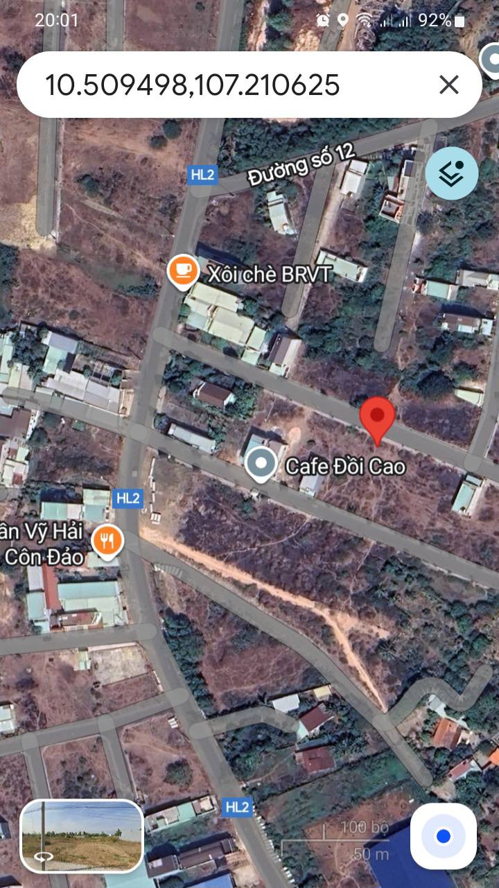 Đất nền Hòa Long Bà Rịa 119,7m² giá 1,9 tỷ - Mặt tiền đường nhựa thông thoáng!