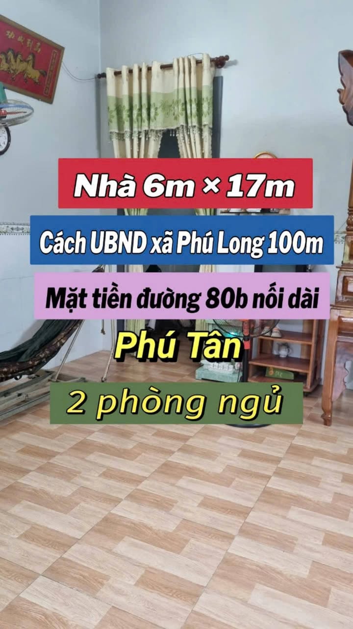 Nhà đẹp mặt tiền đường 80B Nối Dài, xã Phú Long 102m² giá 780 triệu - Sẵn sàng vào ở ngay!