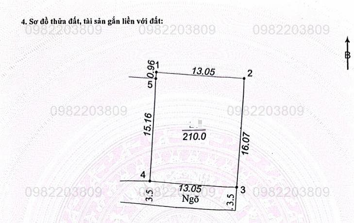 Đất nền 210m² xã Đại Yên, huyện Chương Mỹ - Vị trí vàng đầu tư sinh lời!