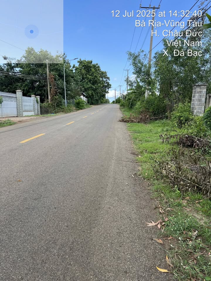 Đất thổ cư 200m² mặt tiền đường lớn xã Đá Bạc, Châu Đức 1.136m² giá 4.2 tỷ - Đầu tư sinh lời ngay!