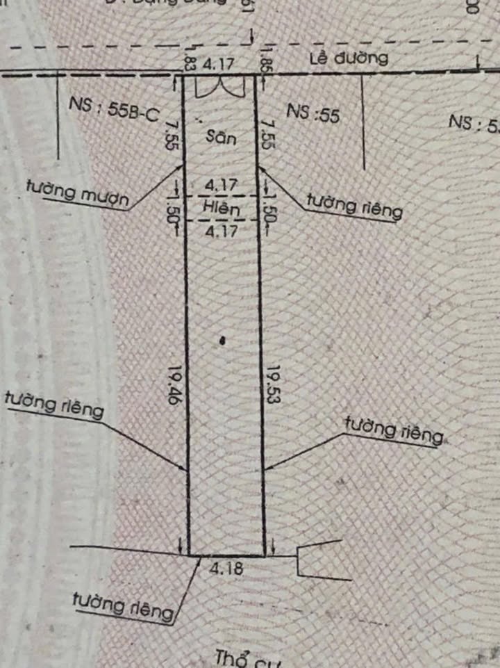 Nhà mặt tiền 55A Đặng Dung, Tân Định, Quận 1 - Đầu tư sinh lời tuyệt vời!
