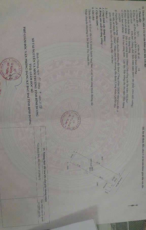 Đất Phú An Bến Cát 460m² giá 3.2 tỷ - Vị trí đắc địa ngay ngã tư Phú Thứ!