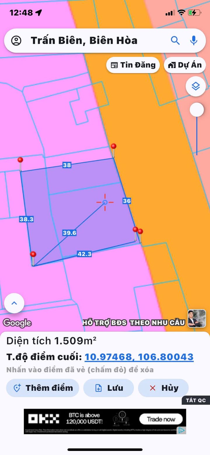 Đất mặt tiền đường Huỳnh Văn Nghệ, Thủ Dầu Một 1500m² - Cơ hội đầu tư vàng!