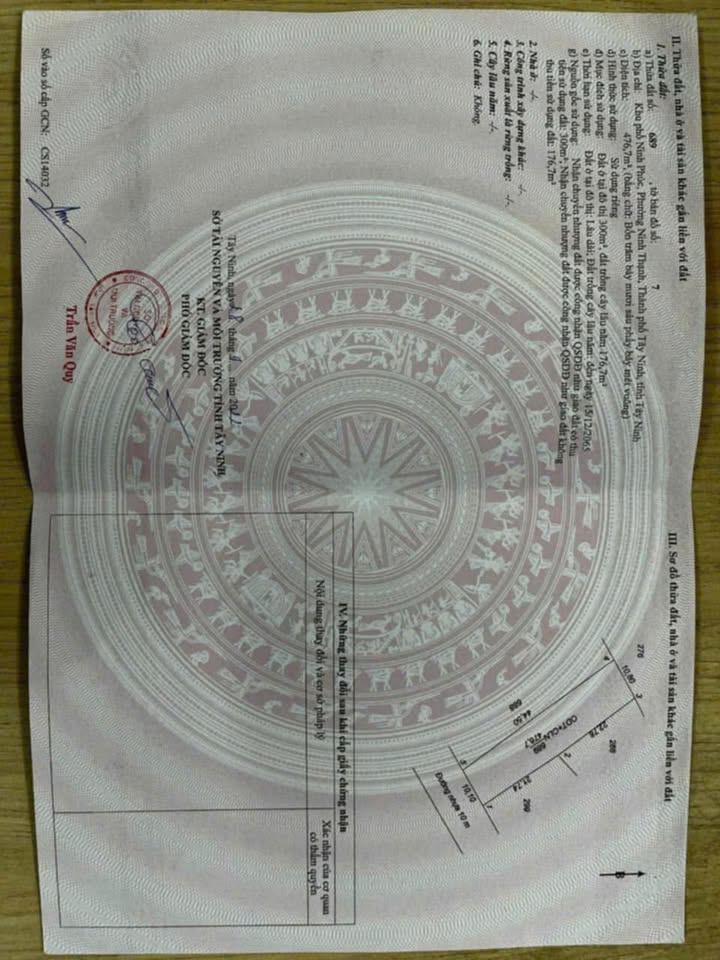 Đất thổ cư 440m² hẻm 60 Điện Biên Phủ, Tây Ninh - Giá 2.5 tỷ