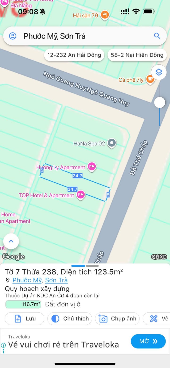 Đất nền Đỗ Thế Chấp, Phước Mỹ 123,5m² - Sát biển, cơ hội đầu tư không thể bỏ lỡ!