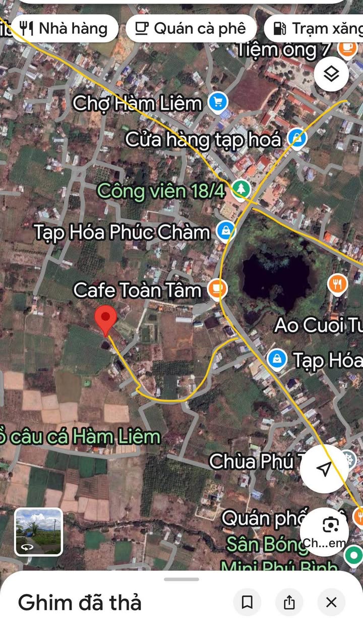 Đất thổ cư thôn 3 Hàm Liêm 1450m² giá 1.54 tỷ - Mặt tiền rộng 50m