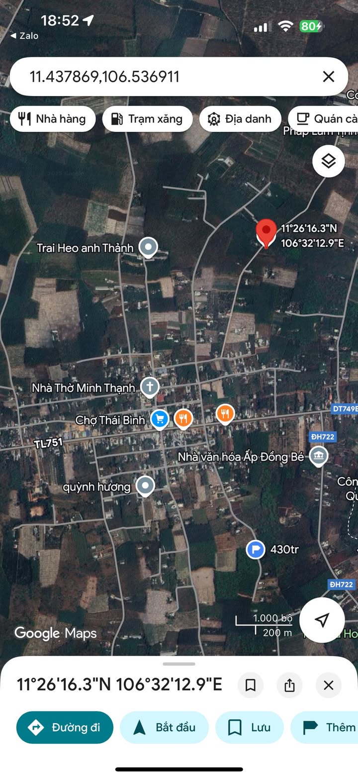 Đất nền Minh Thạnh Dầu Tiếng 3600m² giá 900 triệu - Cơ hội đầu tư không thể bỏ lỡ!