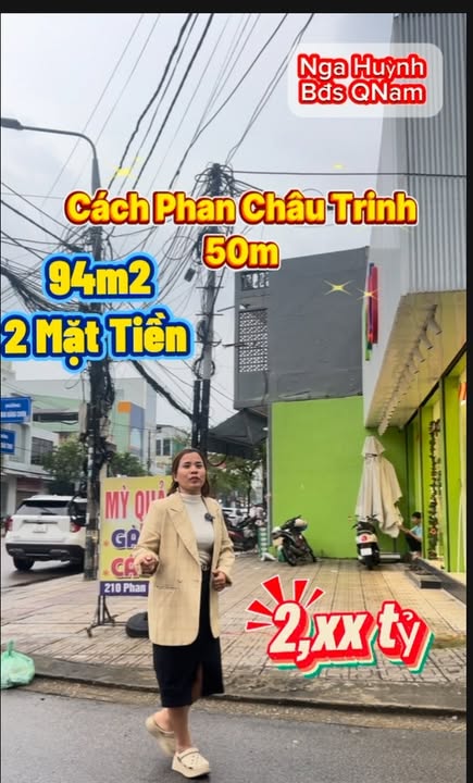 FrontHouse đường Phan Châu Trinh Tam Kỳ 94m² giá 2 tỷ - Vị trí kinh doanh đắc địa!
