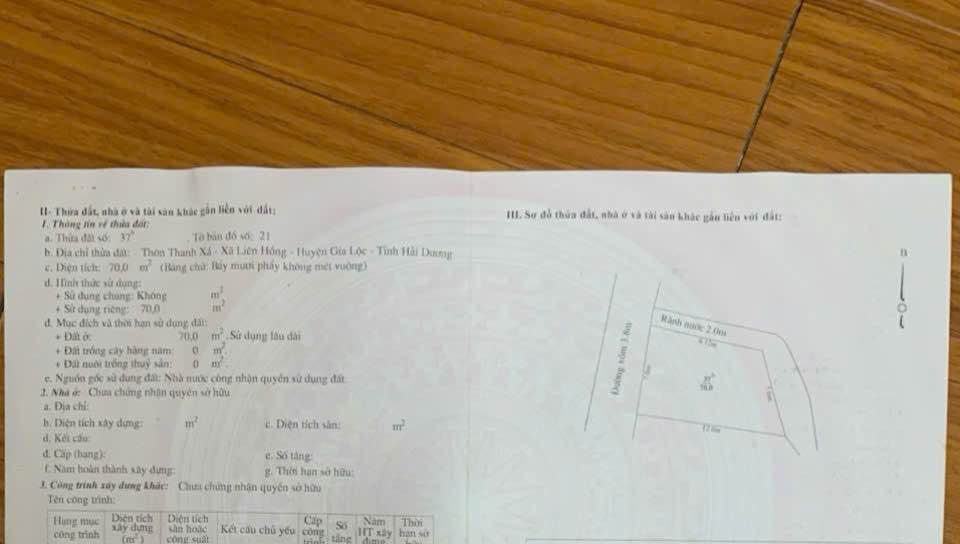 Đất nền Liên Hồng Hải Dương 70m² giá 1.7 tỷ - Gần chợ Ê Tô thuận tiện kinh doanh!