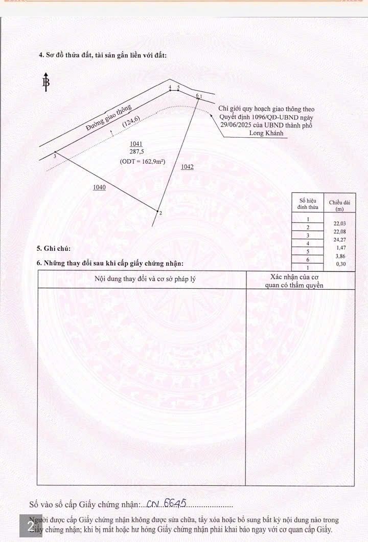 Đất thổ cư Long Khánh 29m² giá chỉ 1.2 tỷ - Mặt tiền đường lớn, xe hơi vào tận nơi!