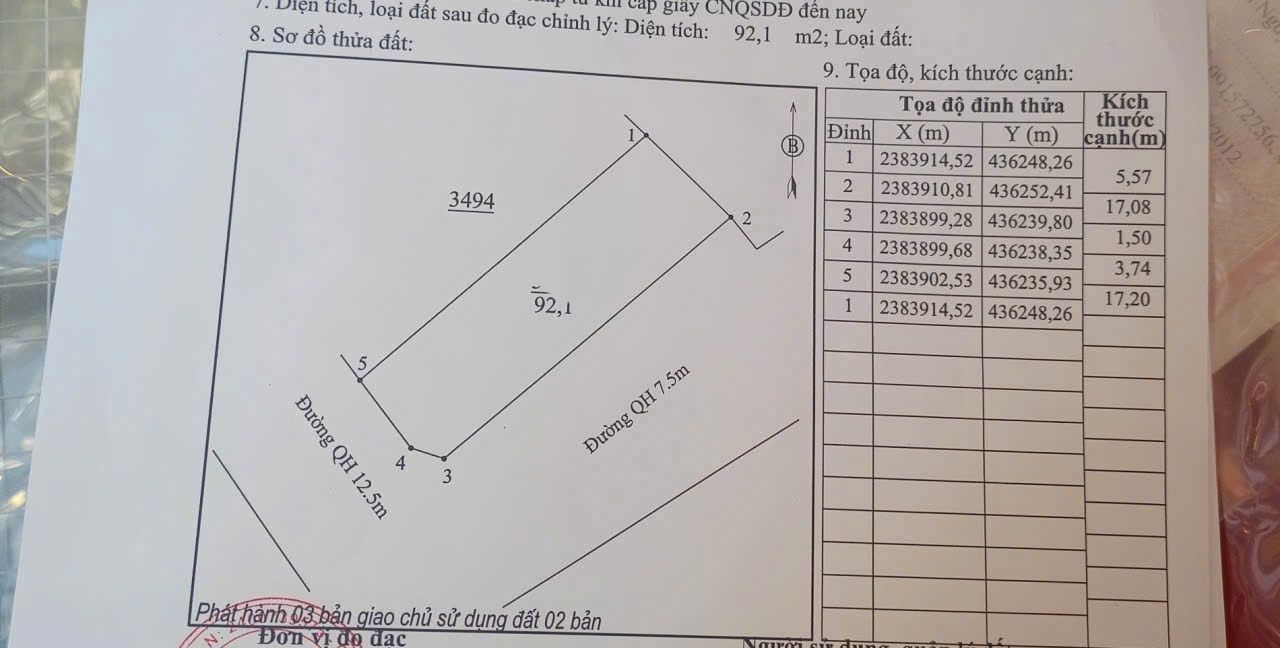 Đất nền Hương Sơn, Thái Nguyên 92m² giá 1.1 tỷ - Hướng Nam, nở hậu lý tưởng!