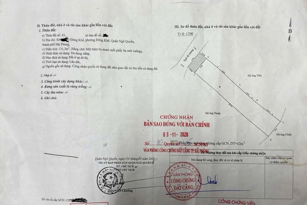 Đất nền An Dương Hải Phòng 131m² giá 5.698 tỷ - Phù hợp xây biệt thự sân vườn!