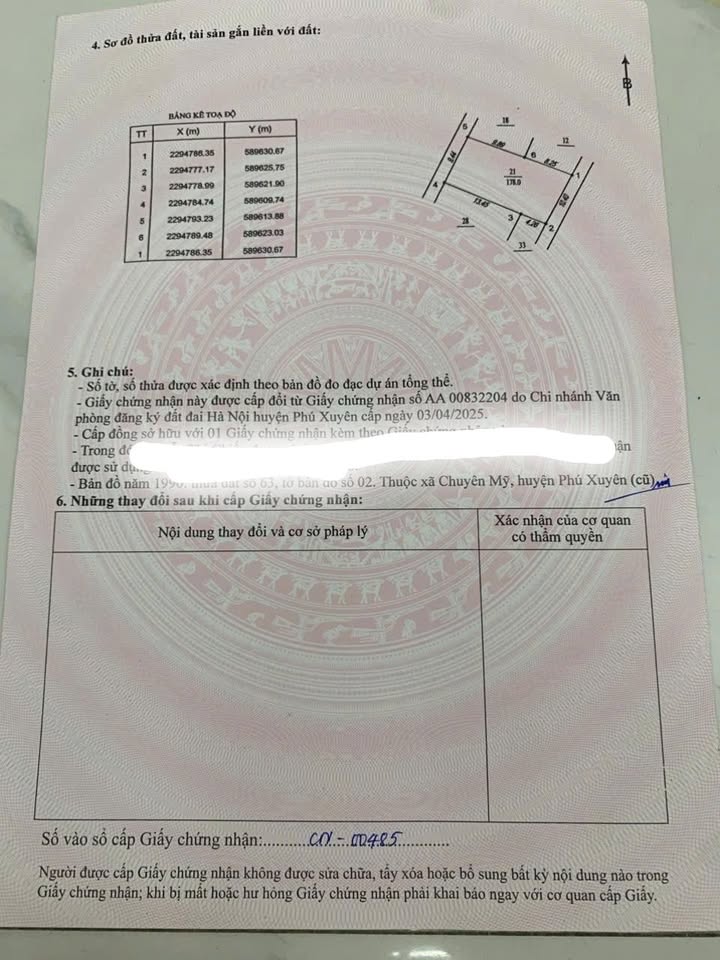 Đất thổ cư xã Chuyên Mỹ 89.2m² giá 2.2 tỷ - Đầu tư sinh lời cao!