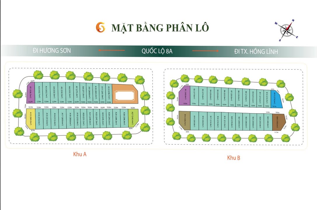 Đất dịch vụ thương mại mặt Quốc lộ 8A, xã Tùng Ảnh, giá chỉ 18 triệu/m² - Cơ hội đầu tư hấp dẫn!