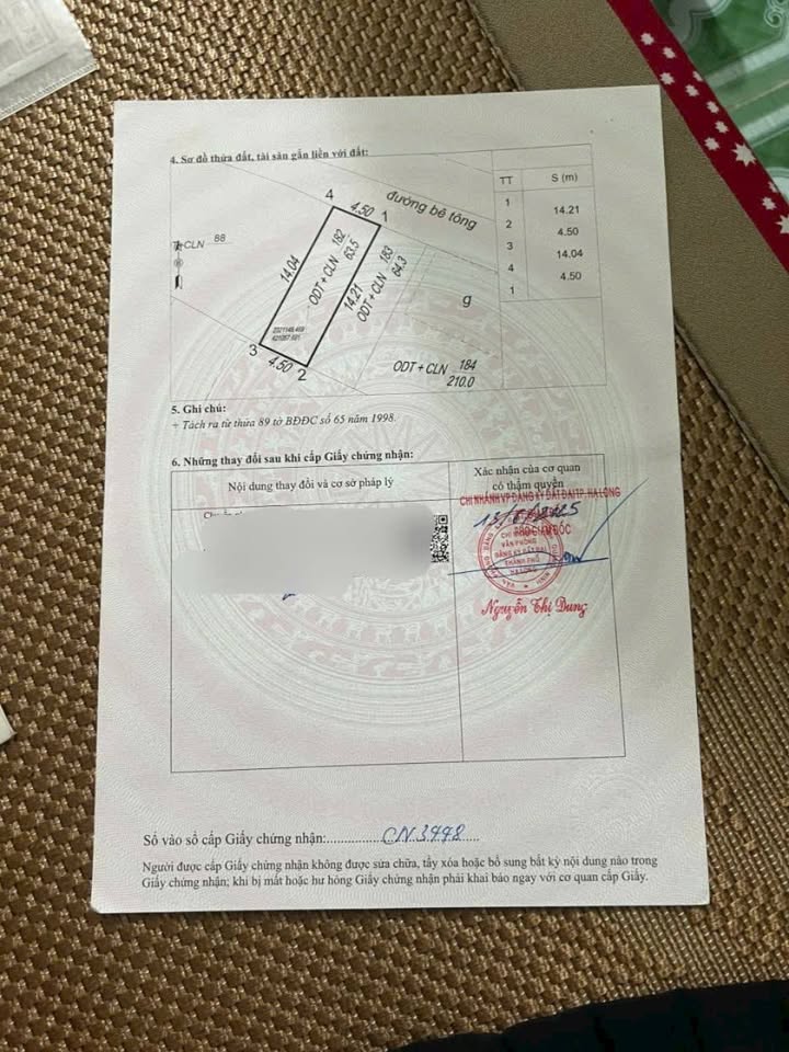 Đất nền khu 5 (Hà Khẩu) Phường Việt Hưng 63.5m² giá 1.1 tỷ - Sổ đỏ chính chủ, ô tô vào tận nơi!