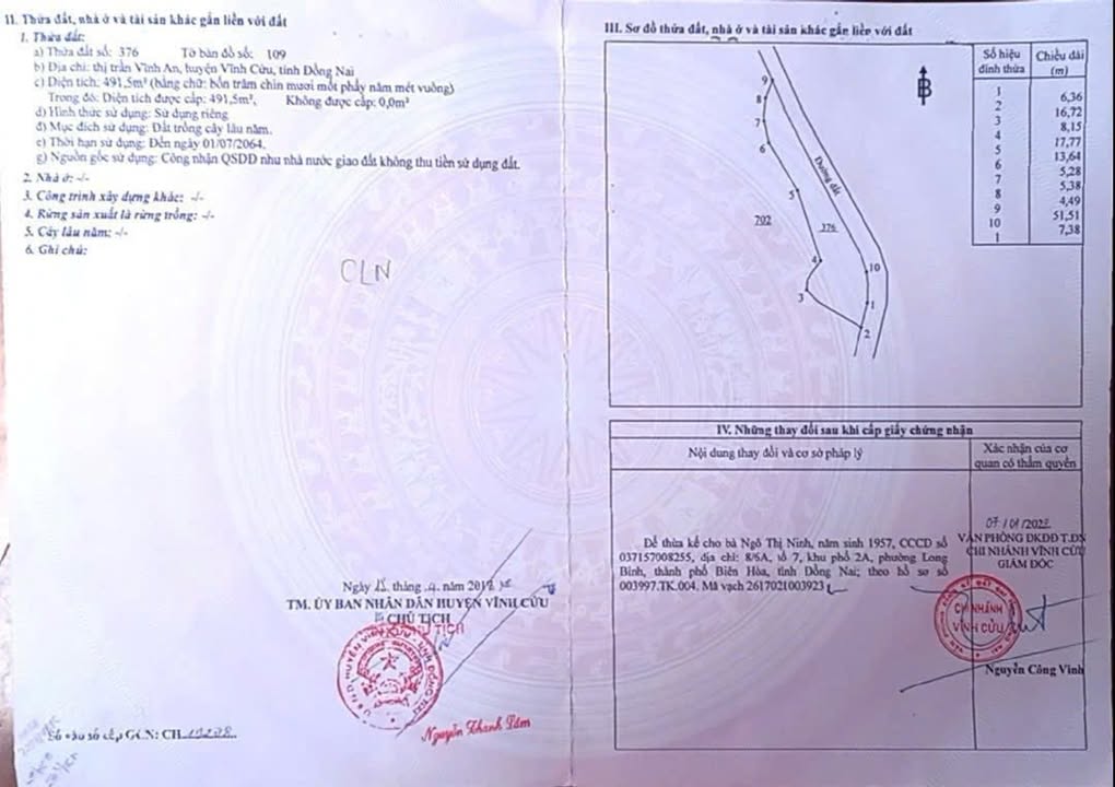 Farm trại heo Vĩnh An, Vĩnh Cửu 15.000m² giá 17 tỷ - Đầu tư sinh lời hấp dẫn!