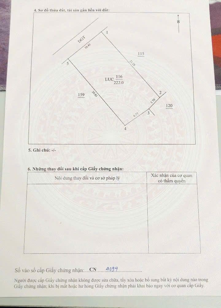 Đất nền Đông Hòa Thái Bình 222m² giá 1 tỷ - Cơ hội đầu tư tuyệt vời!