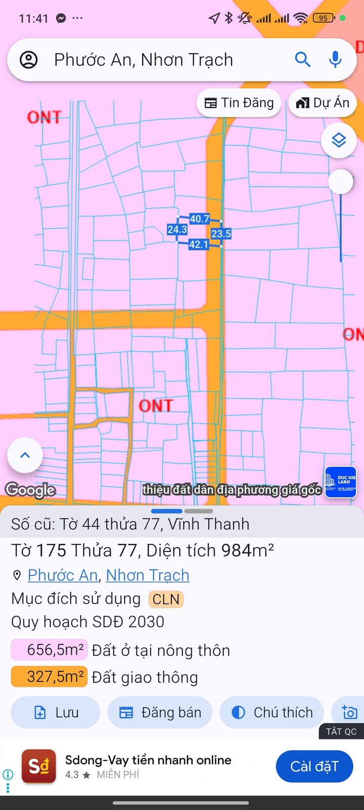Đất nền Nhơn Trạch 984m² giá thỏa thuận - Cơ hội đầu tư hấp dẫn!