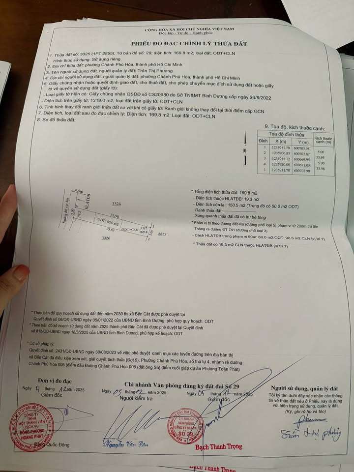 Đất thổ cư Chánh Phú Hòa 170m² giá 1.1 tỷ - Đầu tư sinh lời ngay!