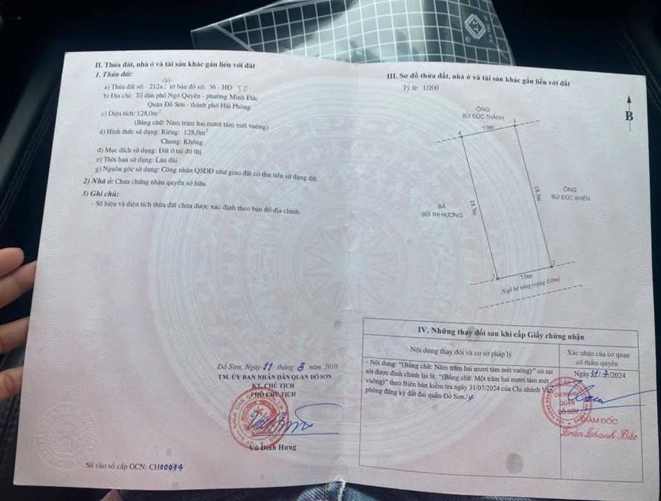 Đất nền 128m² TDP Ngô Quyền, Minh Đức - Giá chỉ 2.048 tỷ cho cơ hội đầu tư sinh lời!