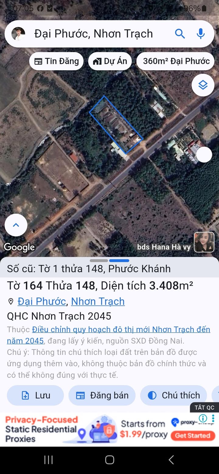 Đất nền Phước Khánh 3408m² giá 8 tỷ - Bán gấp, vị trí đẹp!