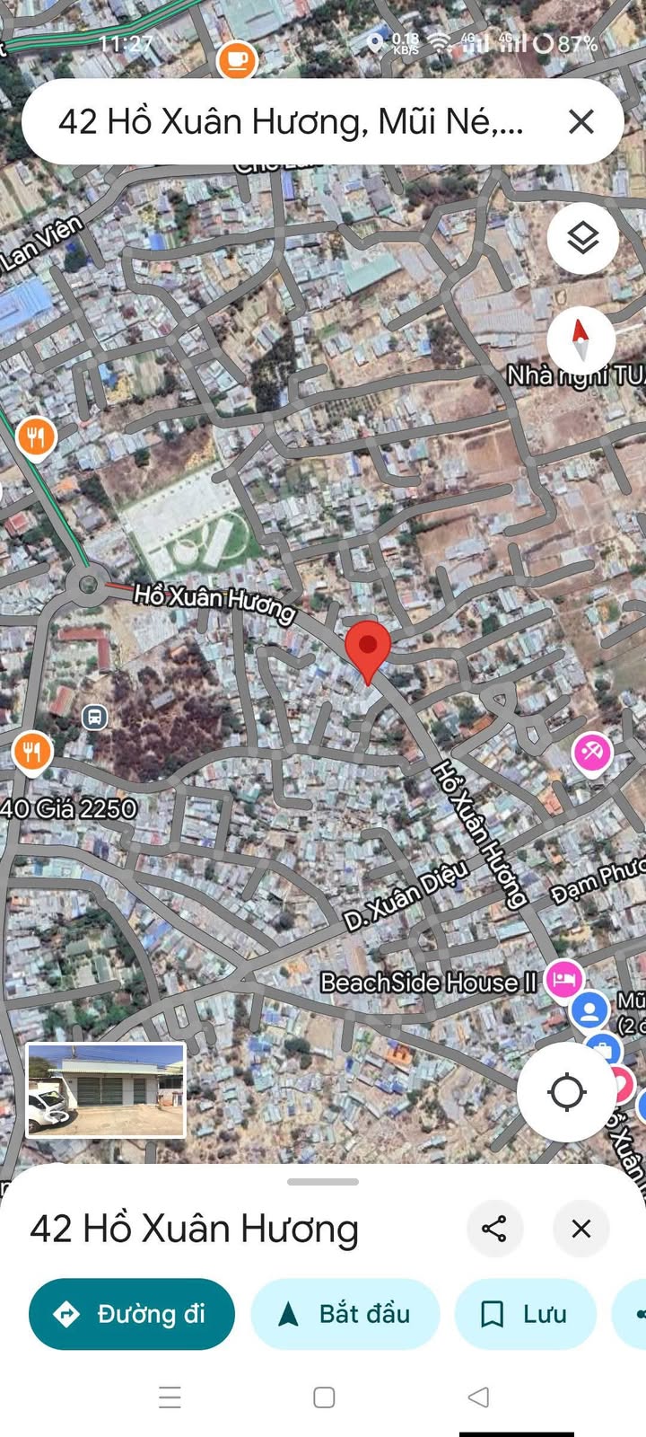 Đất thổ cư Mũi Né 83m² giá 2 tỷ - Mặt tiền Hồ Xuân Hương, gần bãi tắm!