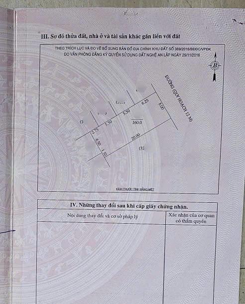 Đất nền Nam Lê Lợi TP. Vinh 160m² - Vị trí đắc địa, giá thỏa thuận!