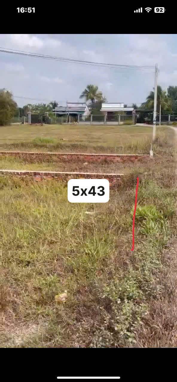 Đất thổ cư 220m² Đức Hòa Thượng giá 1.15 tỷ - Đường thông, cao ráo!