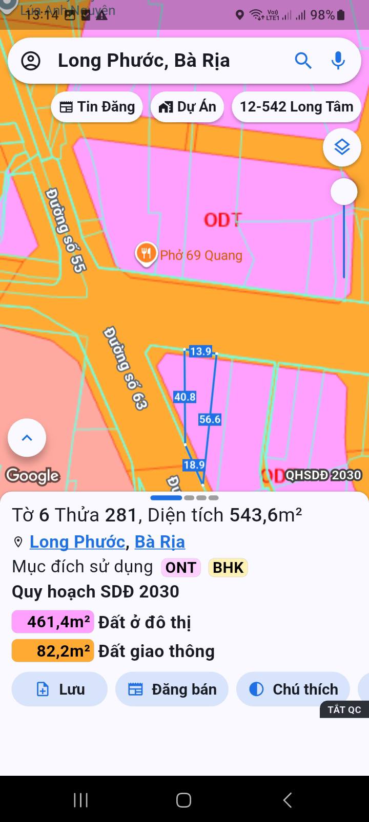 Đất mặt tiền kinh doanh đường Hưng Lộ 3, Bà Rịa - Vũng Tàu 530m² giá 5.8 tỷ - Cơ hội đầu tư tuyệt vời!