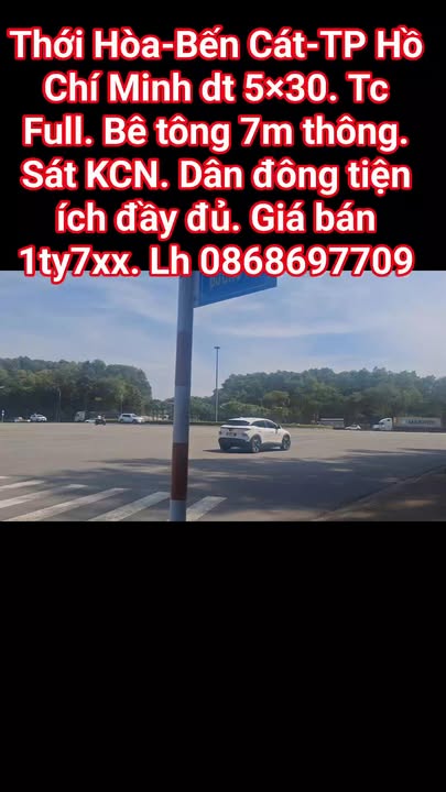 Đất nền Thới Hòa Bến Cát 125m² giá 1.7 tỷ - Sổ đỏ chính chủ, xây dựng tự do!