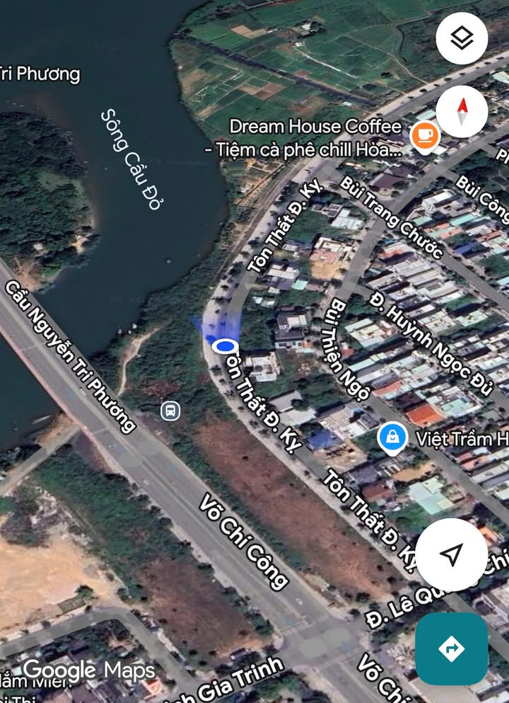 Bán đất biệt thự Hòa Xuân 249.3m² giá 17.5 tỷ - View sông tuyệt đẹp!