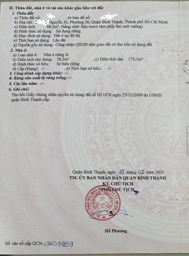 Nhà hẻm xe tải đường Nguyễn Xí, quận Bình Thạnh, 68.2m² - Giá chỉ 11 tỷ thương lượng!